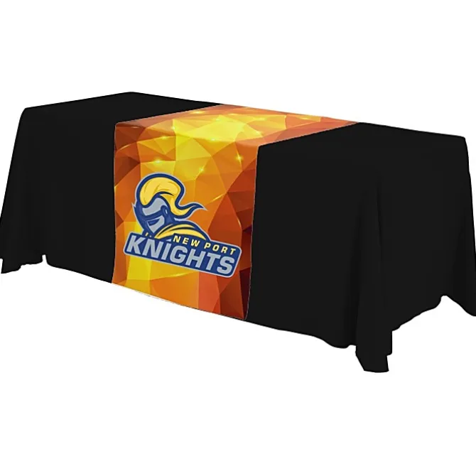 Serged 6-foot Closed-Back Table Throw and Runner Kit - Full Color