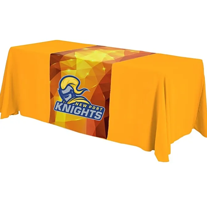 Serged 6-foot Closed-Back Table Throw and Runner Kit - Full Color