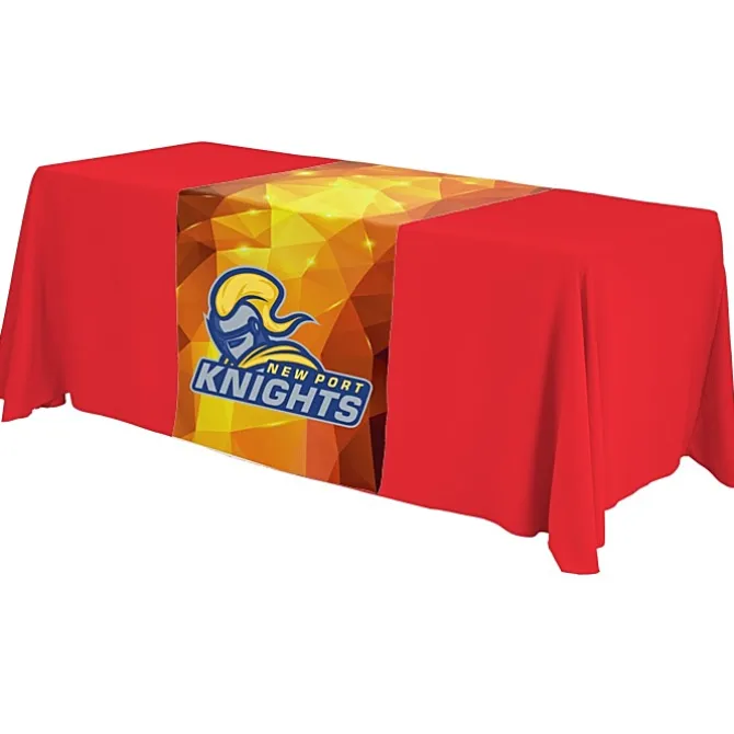 Serged 6-foot Closed-Back Table Throw and Runner Kit - Full Color