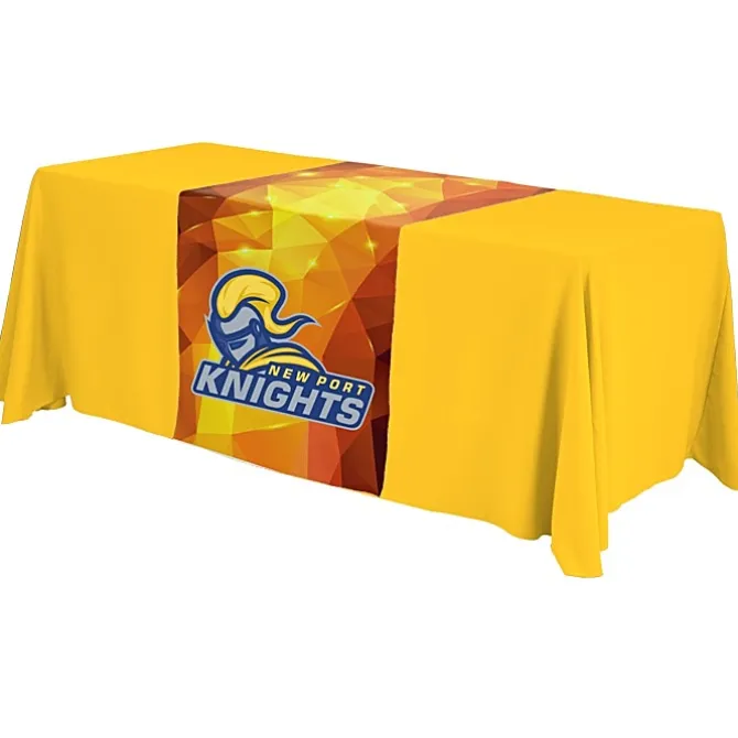 Serged 6-foot Closed-Back Table Throw and Runner Kit - Full Color