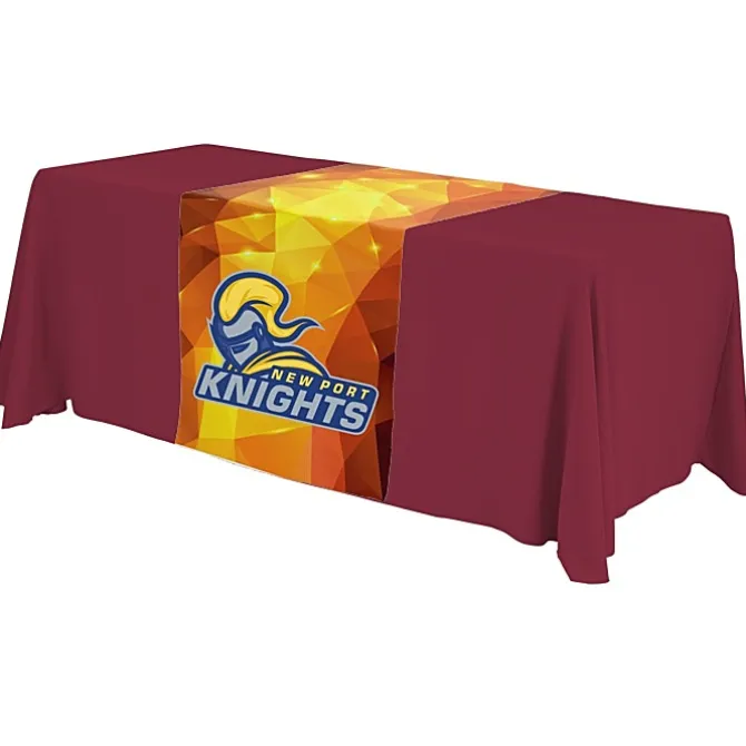 Serged 6-foot Closed-Back Table Throw and Runner Kit - Full Color
