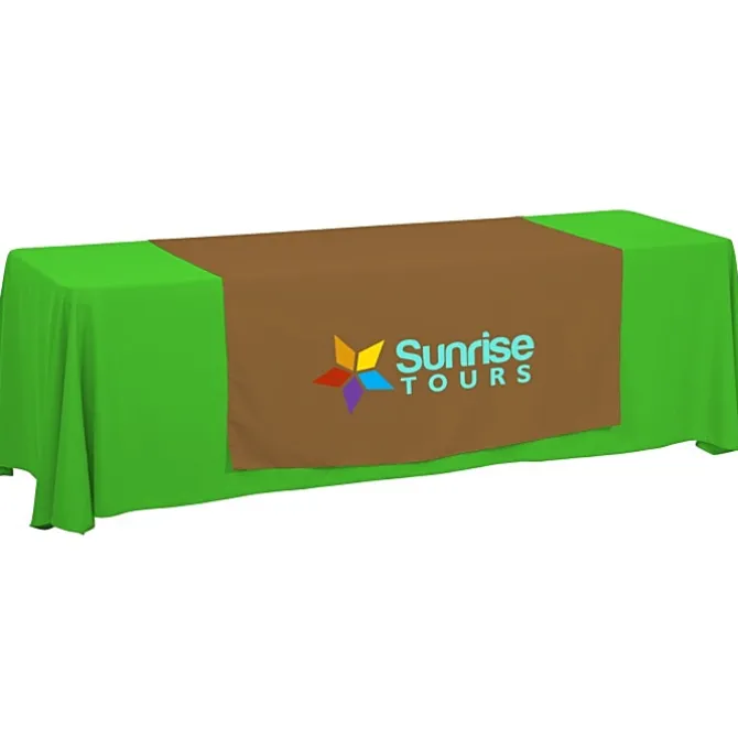 Serged 8-foot Closed-Back Table Throw and Runner Kit