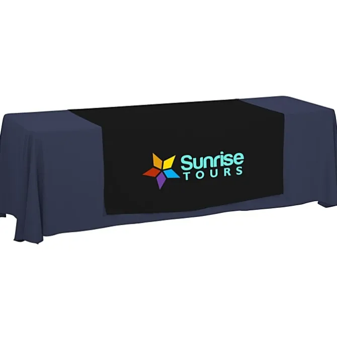 Serged 8-foot Closed-Back Table Throw and Runner Kit