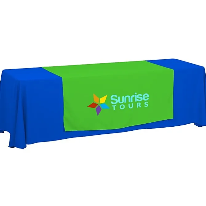 Serged 8-foot Closed-Back Table Throw and Runner Kit