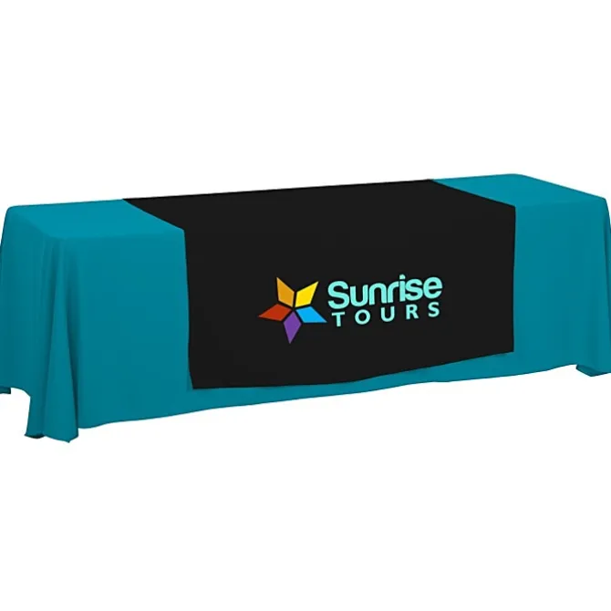 Serged 8-foot Closed-Back Table Throw and Runner Kit