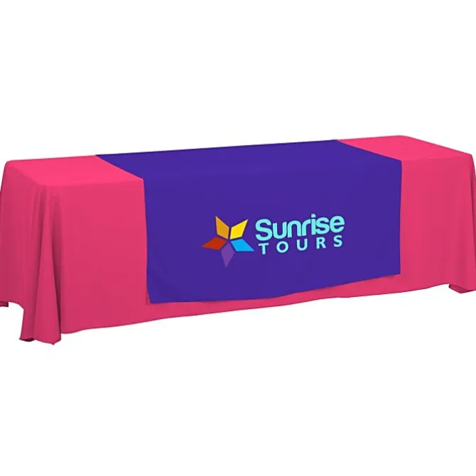 Serged 8-foot Closed-Back Table Throw and Runner Kit