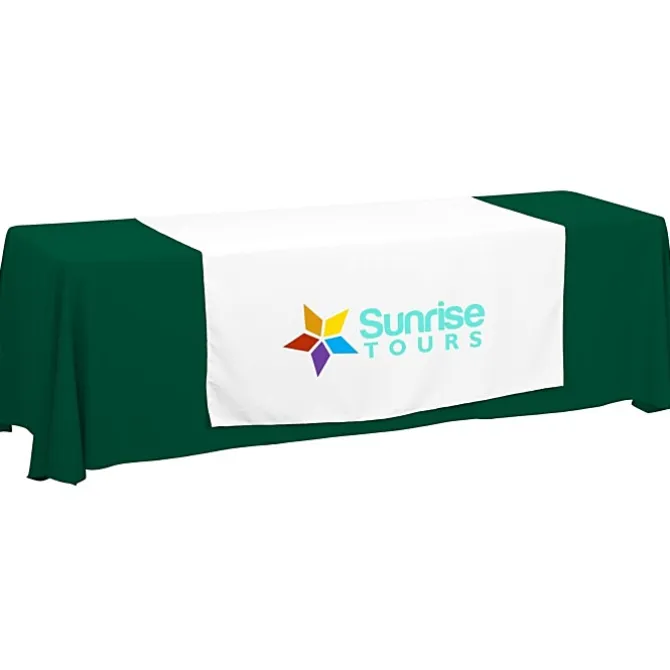 Serged 8-foot Closed-Back Table Throw and Runner Kit
