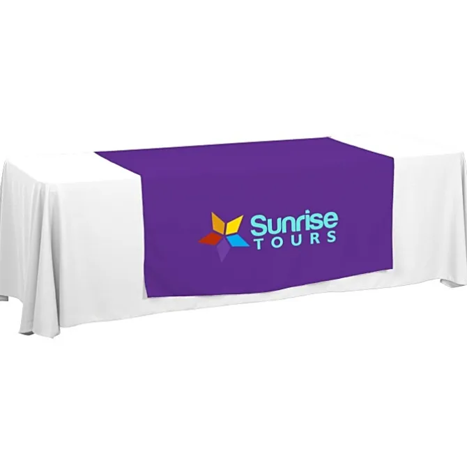 Serged 8-foot Closed-Back Table Throw and Runner Kit