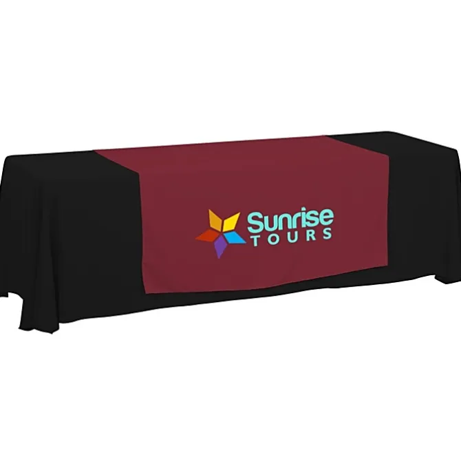 Serged 8-foot Closed-Back Table Throw and Runner Kit