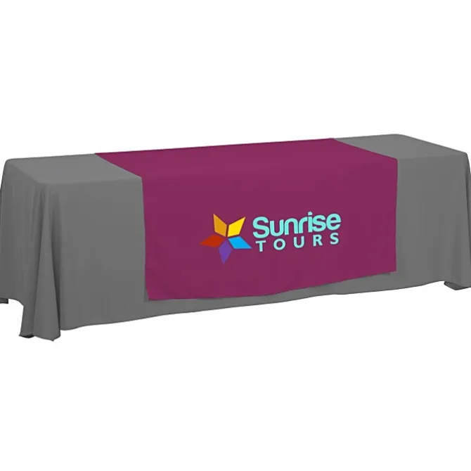Serged 8-foot Closed-Back Table Throw and Runner Kit