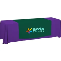 Serged 8-foot Closed-Back Table Throw and Runner Kit