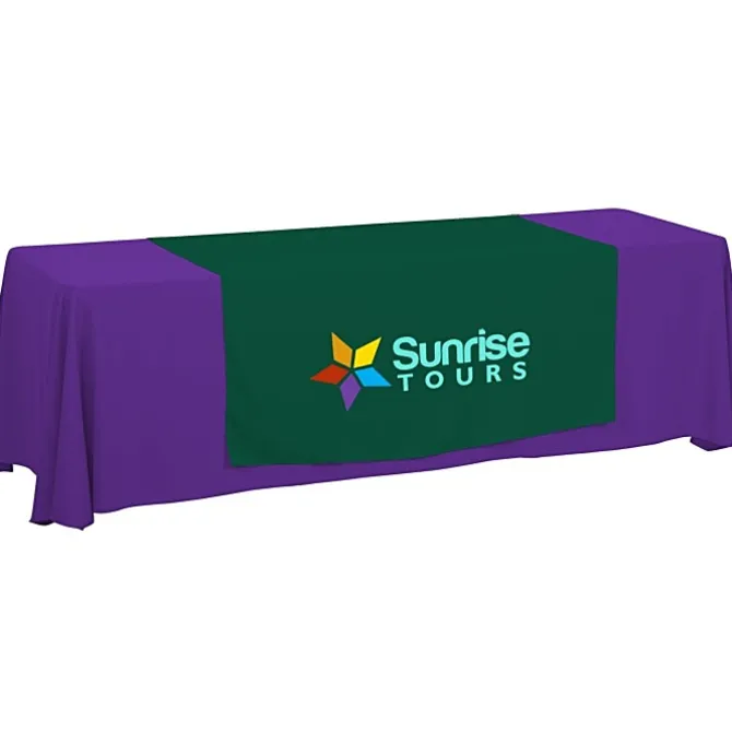 Serged 8-foot Closed-Back Table Throw and Runner Kit
