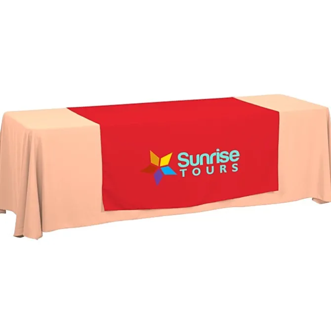 Serged 8-foot Closed-Back Table Throw and Runner Kit