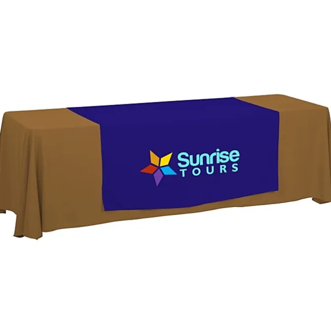 Serged 8-foot Closed-Back Table Throw and Runner Kit