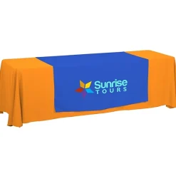Serged 8-foot Closed-Back Table Throw and Runner Kit