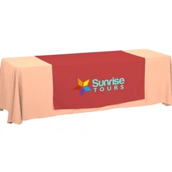 Serged 8-foot Closed-Back Table Throw and Runner Kit