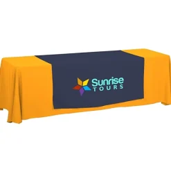 Serged 8-foot Closed-Back Table Throw and Runner Kit