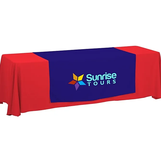 Serged 8-foot Closed-Back Table Throw and Runner Kit