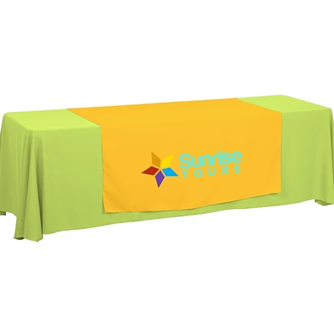 Serged 8-foot Closed-Back Table Throw and Runner Kit