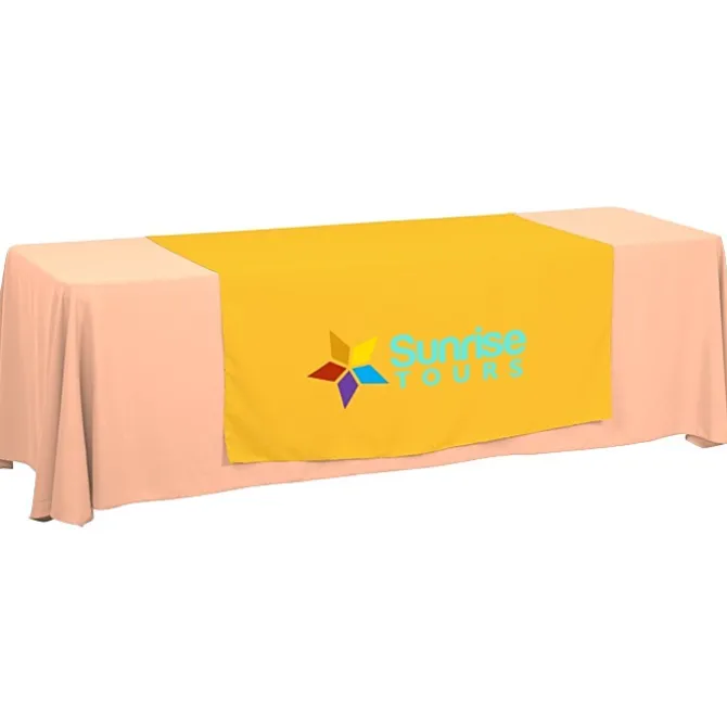 Serged 8-foot Closed-Back Table Throw and Runner Kit