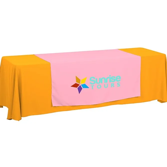 Serged 8-foot Closed-Back Table Throw and Runner Kit