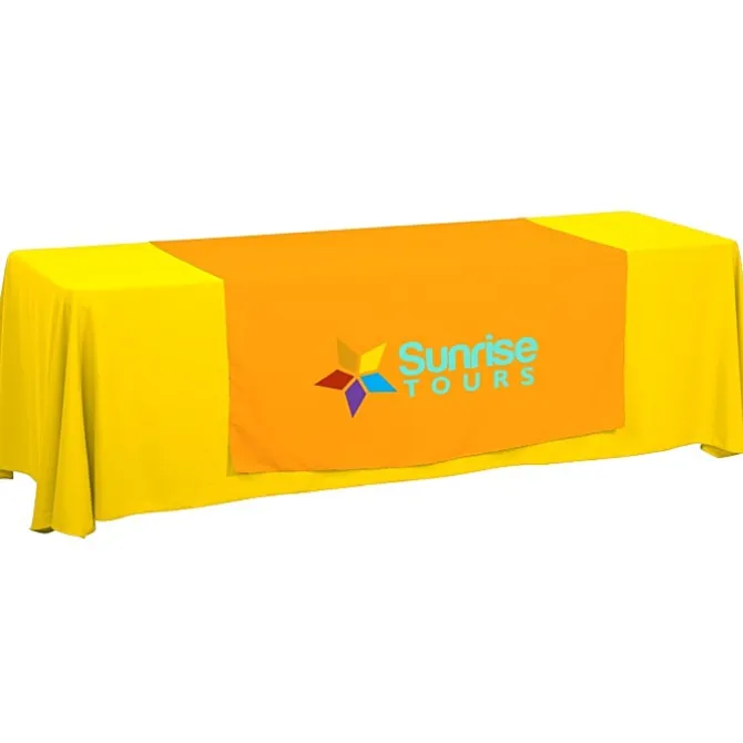 Serged 8-foot Closed-Back Table Throw and Runner Kit