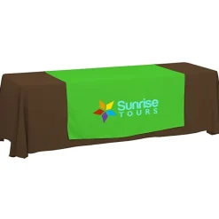 Serged 8-foot Closed-Back Table Throw and Runner Kit