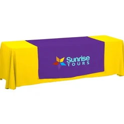 Serged 8-foot Closed-Back Table Throw and Runner Kit