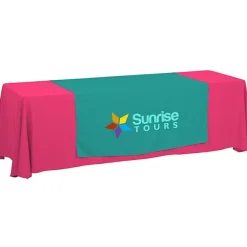 Serged 8-foot Closed-Back Table Throw and Runner Kit