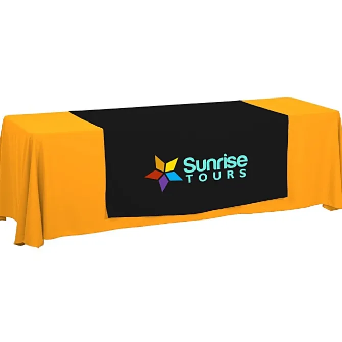 Serged 8-foot Closed-Back Table Throw and Runner Kit