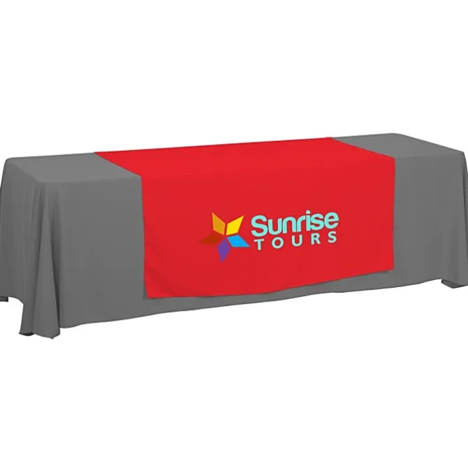 Serged 8-foot Closed-Back Table Throw and Runner Kit