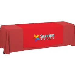 Serged 8-foot Closed-Back Table Throw and Runner Kit