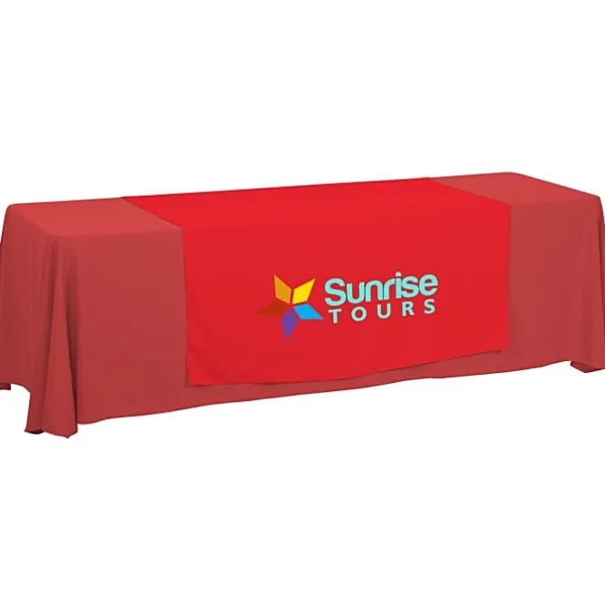Serged 8-foot Closed-Back Table Throw and Runner Kit