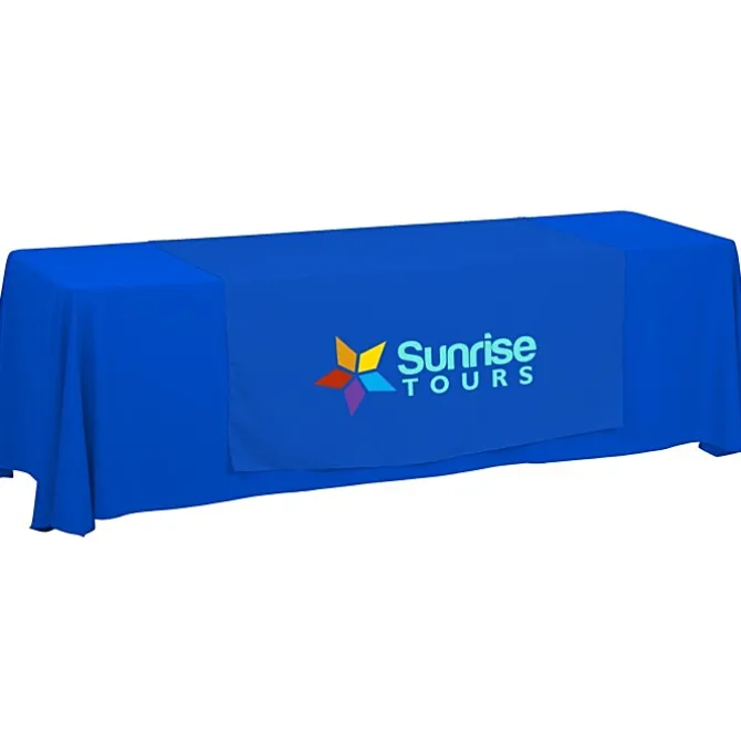 Serged 8-foot Closed-Back Table Throw and Runner Kit