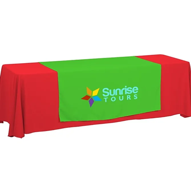 Serged 8-foot Closed-Back Table Throw and Runner Kit