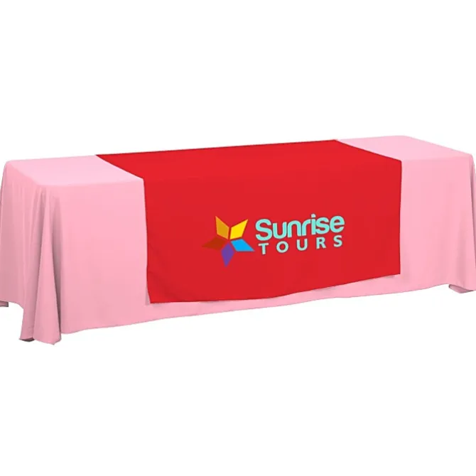 Serged 8-foot Closed-Back Table Throw and Runner Kit