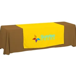 Serged 8-foot Closed-Back Table Throw and Runner Kit