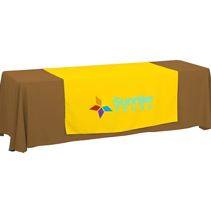 Serged 8-foot Closed-Back Table Throw and Runner Kit