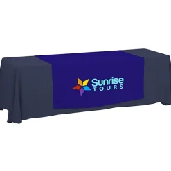 Serged 8-foot Closed-Back Table Throw and Runner Kit