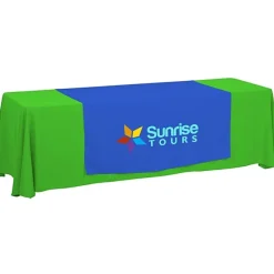 Serged 8-foot Closed-Back Table Throw and Runner Kit