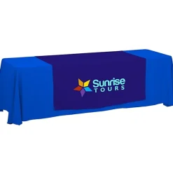 Serged 8-foot Closed-Back Table Throw and Runner Kit