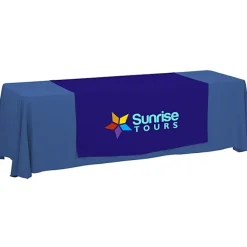Serged 8-foot Closed-Back Table Throw and Runner Kit