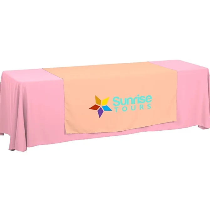 Serged 8-foot Closed-Back Table Throw and Runner Kit