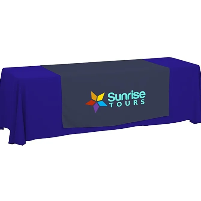 Serged 8-foot Closed-Back Table Throw and Runner Kit