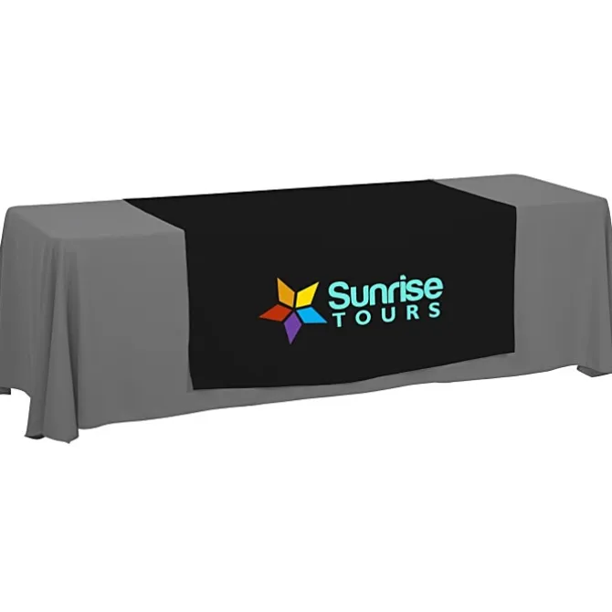 Serged 8-foot Closed-Back Table Throw and Runner Kit
