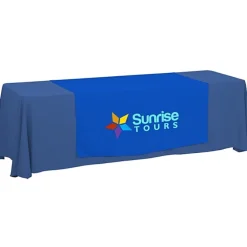 Serged 8-foot Closed-Back Table Throw and Runner Kit