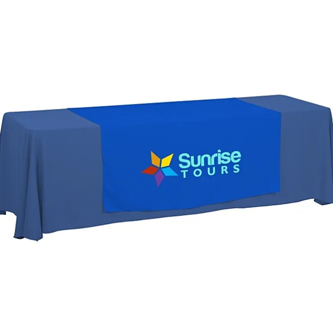 Serged 8-foot Closed-Back Table Throw and Runner Kit
