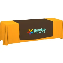 Serged 8-foot Closed-Back Table Throw and Runner Kit