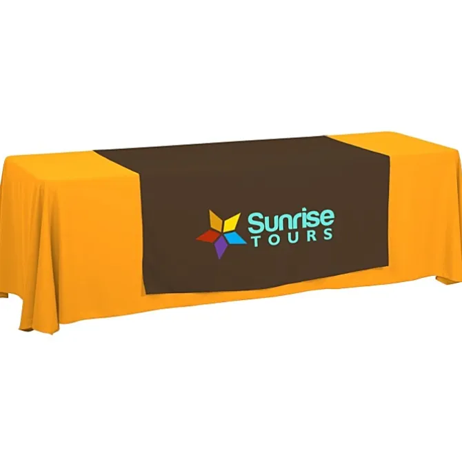 Serged 8-foot Closed-Back Table Throw and Runner Kit