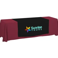 Serged 8-foot Closed-Back Table Throw and Runner Kit